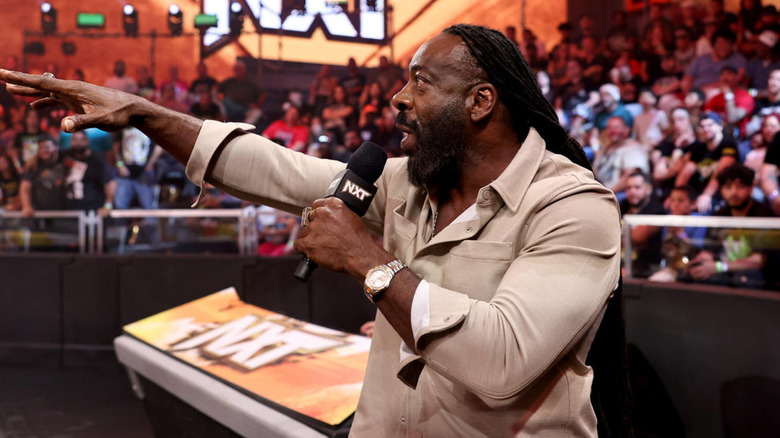 Booker T cuts a promo in "WWE NXT"