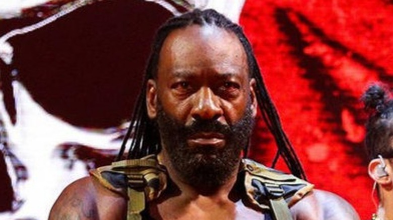 Booker T head shot in gear