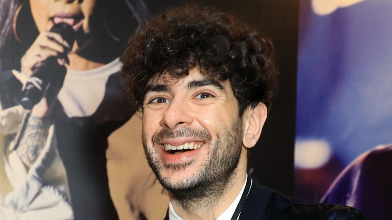 Tony Khan smiling