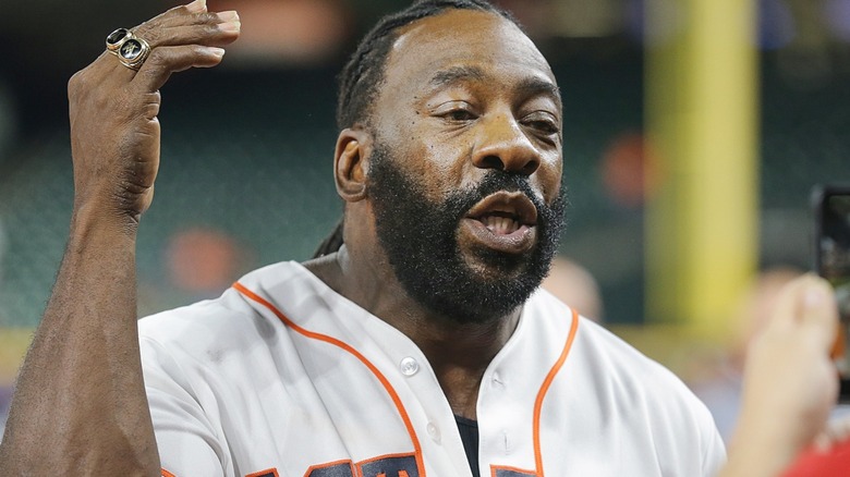 Booker T at a sports game