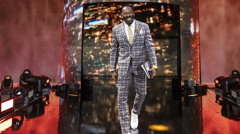 Booker T walking to the ring
