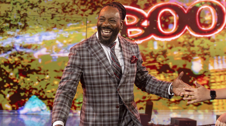 Booker T walking to the ring