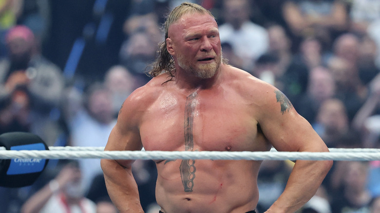 Brock Lesnar in the ring