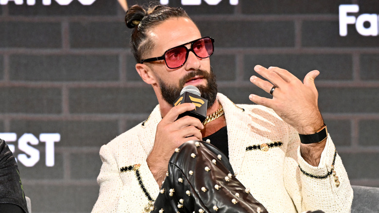 Seth Rollins talking