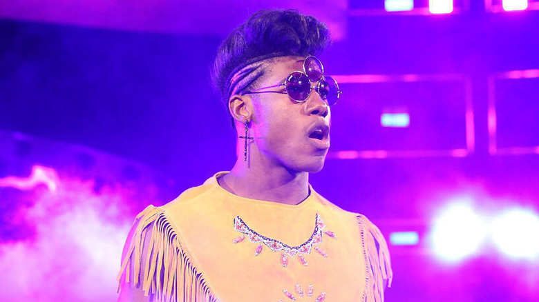 Velveteen Dream performing in WWE