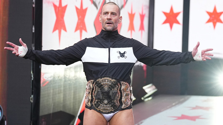 CM Punk makes his entrance at AEW All In