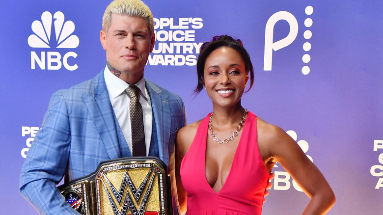 Cody and Brandi Rhodes on the red carpet