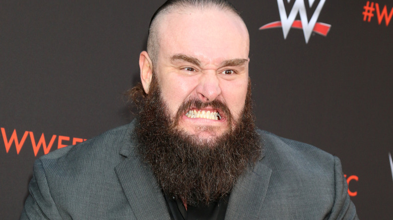 Braun Strowman making an intense face