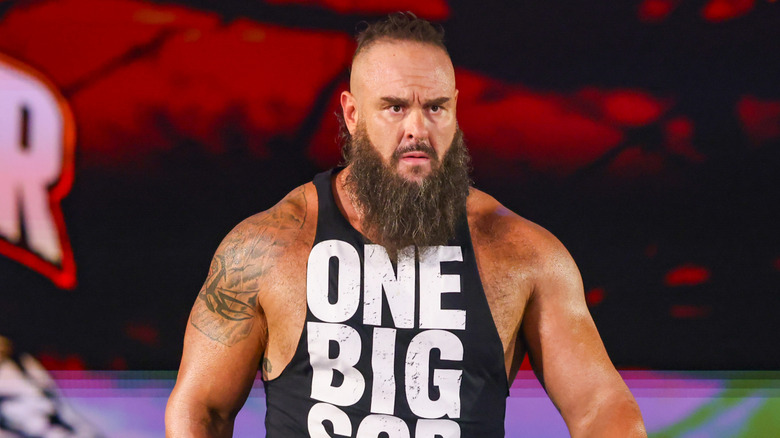Braun Strowman enters the arena during "WWE SmackDown"