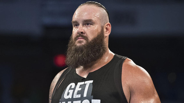 Braun Strowman wearing a black tank top