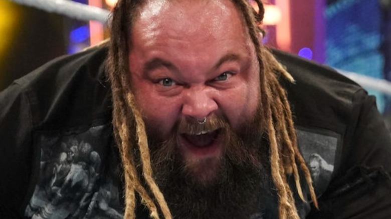 Bray Wyatt attacks a cameraman on "WWE SmackDown."