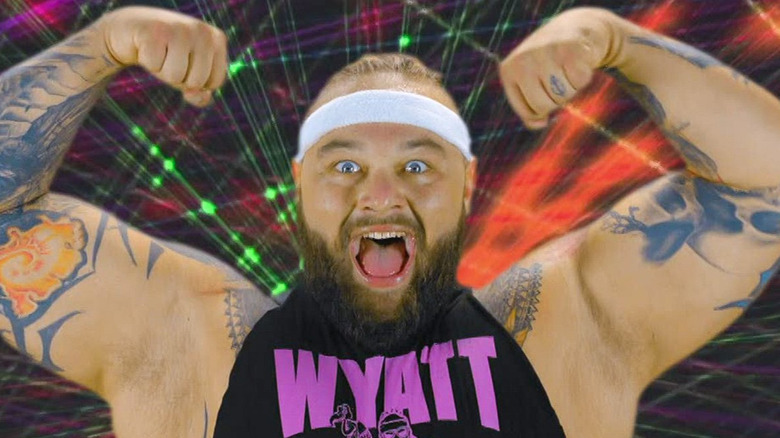 Bray Wyatt about to do the Muscle Man Dance