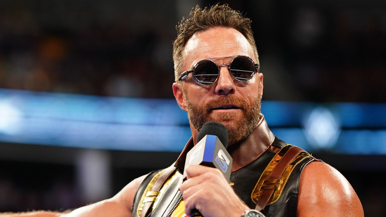 La Knight addresses the audience during SmackDown at Bridgestone Arena on July 11, 2025 in Nashville, Tennessee.