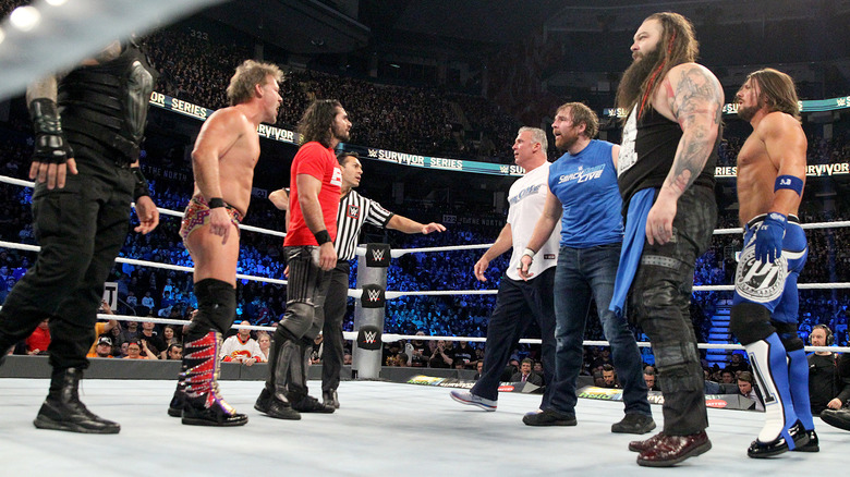 Team Raw and Team SmackDown Live at WWE Survivor Series 2016