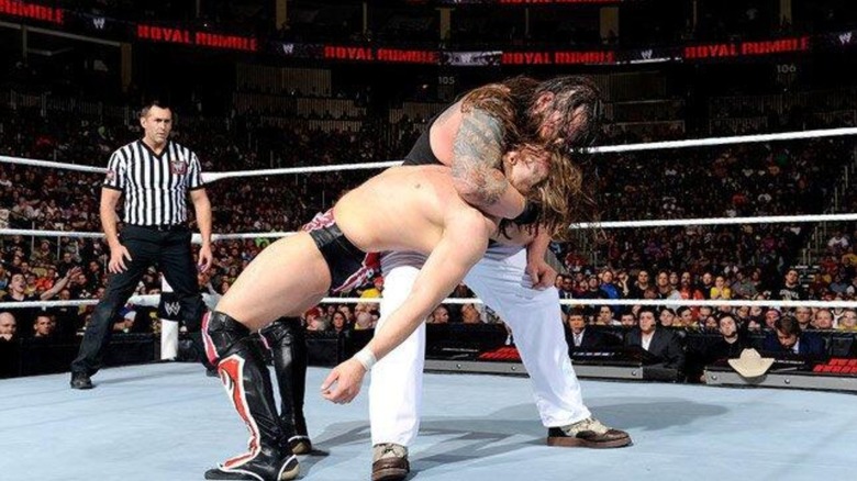 Bray Wyatt and Daniel Bryan at WWE Royal Rumble 2014