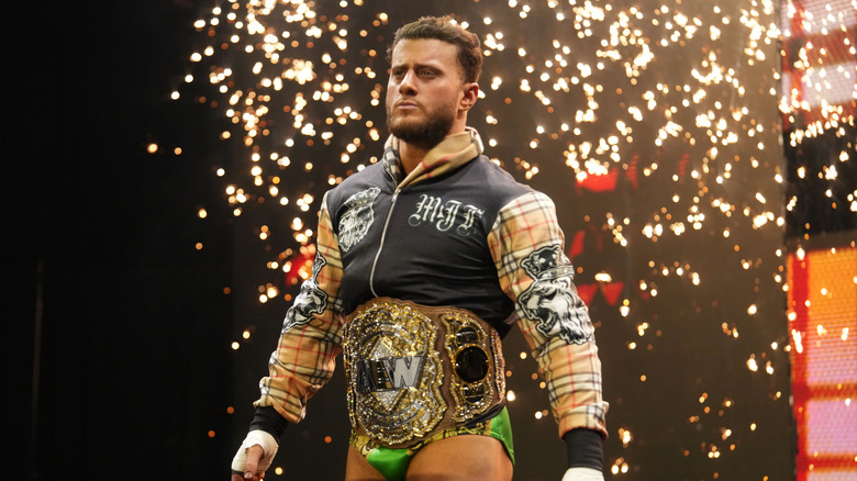MJF heads to the ring for a match on 