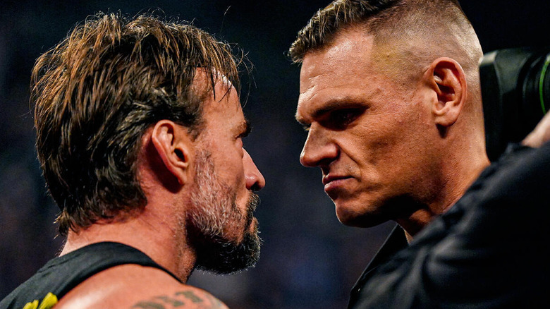 Gunther and CM Punk face-to-face