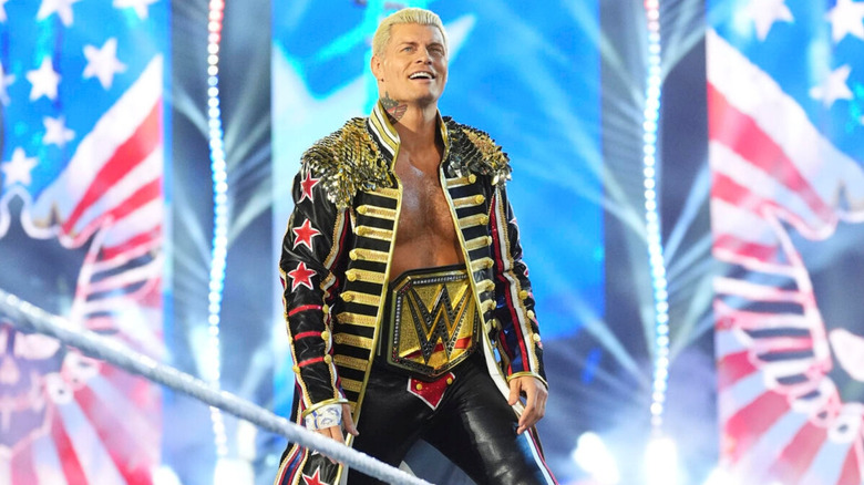 Cody Rhodes enters as WWE Champion