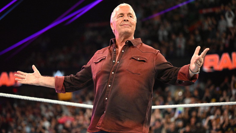 Bret Hart does big arms