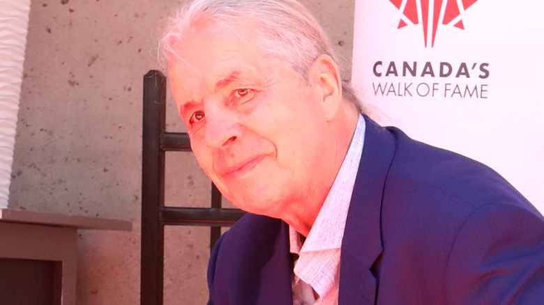 Bret Hart at his Canada Walk of Fame ceremony