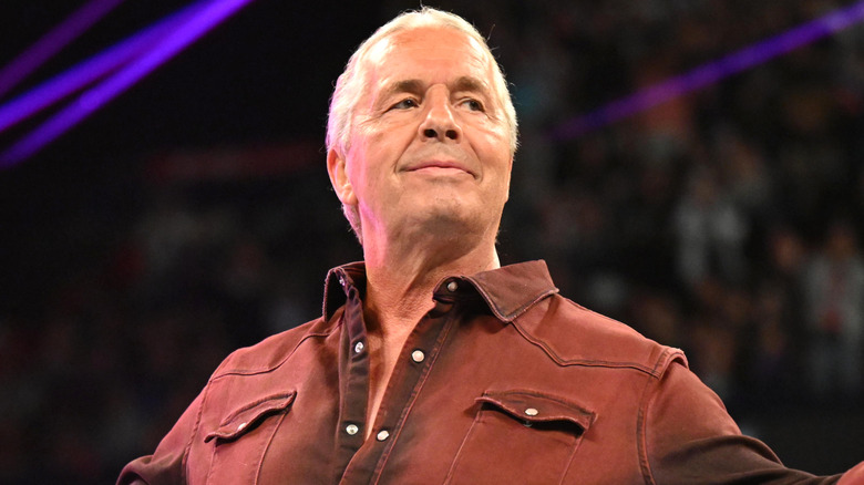 Bret Hart is smiling