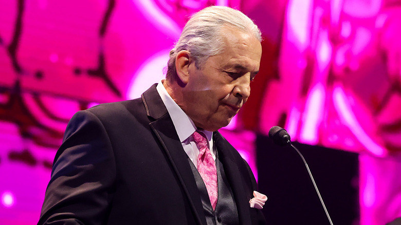 Bret Hart at 2025 WWE Hall of Fame ceremony
