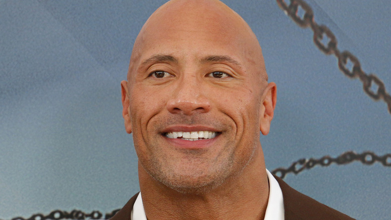 The Rock smiling