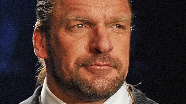 Triple H at a press conference