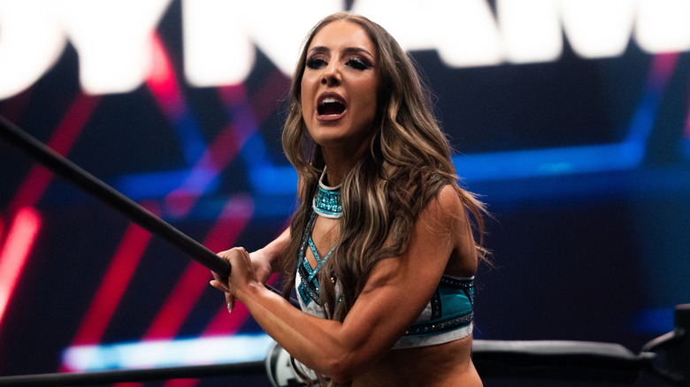 Britt Baker shouting