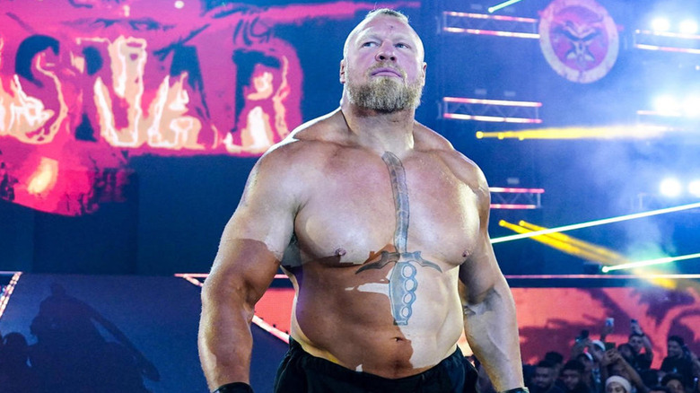 Brock Lesnar walking