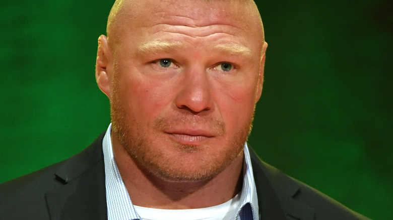 Brock Lesnar at Crown Jewel press conference