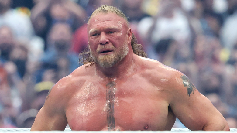 Brock Lesnar after reading the lawsuit