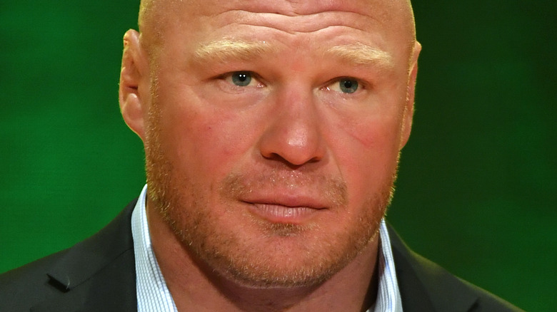 Brock Lesnar staring
