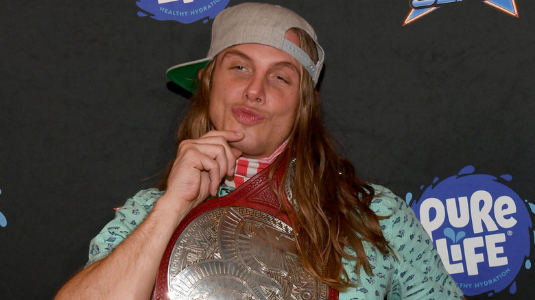 Professional wrestler and former mixed martial artist Matt "Riddle" Riddle attends the WWE SummerSlam
