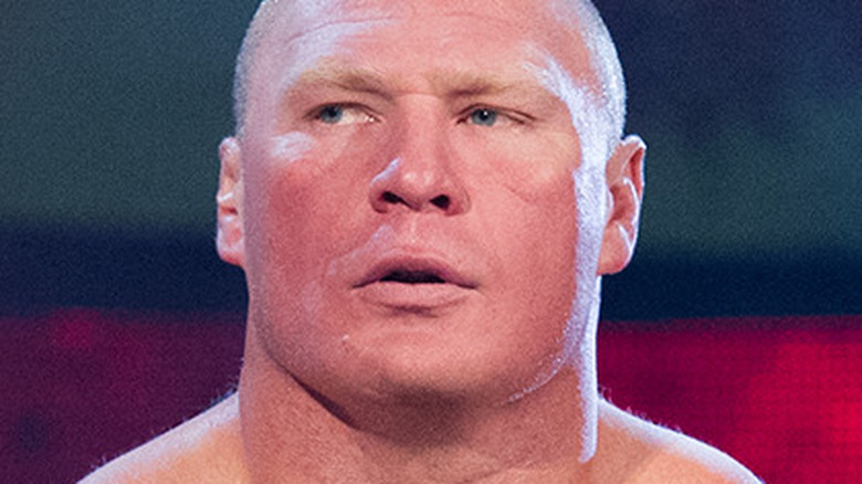 Brock Lesnar makes his entrance