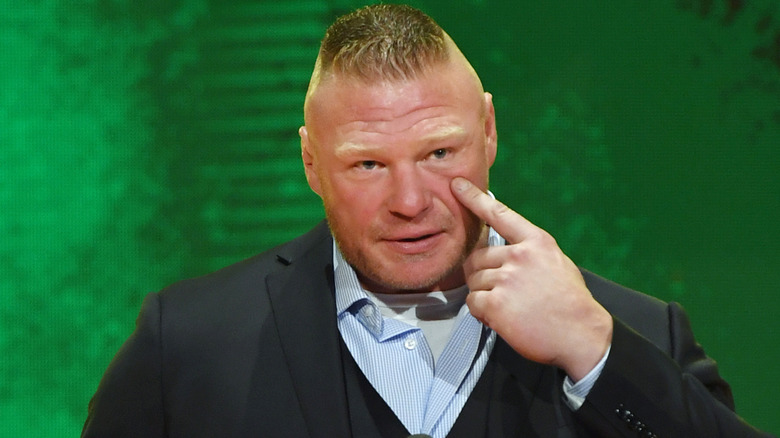 Brock Lesnar's Final NJPW Match Left This Wrestler In Tears