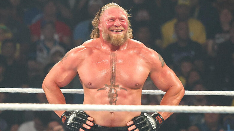 Brock Lesnar happy about beating John Cena