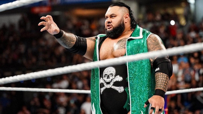Bronson Reed during his WWE entrance