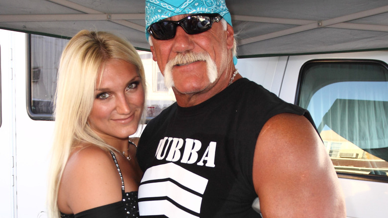 Brooke Hogan and Hulk Hogan backstage at Calle Ocho, 2009