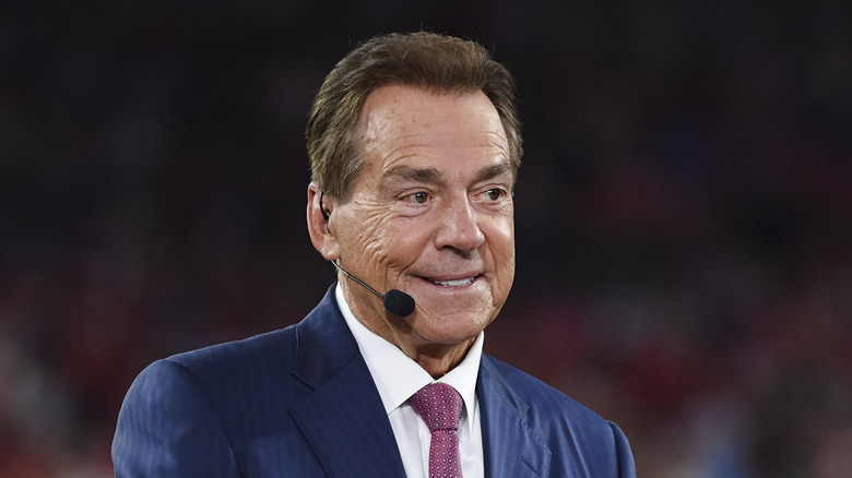 Nick Saban doing College GameDay
