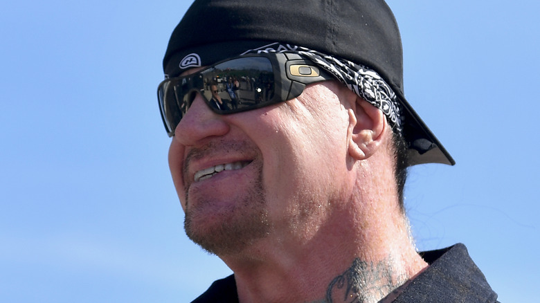 The Undertaker smiling