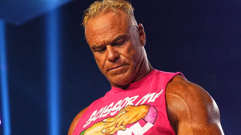 Billy Gunn making his entrance on AEW