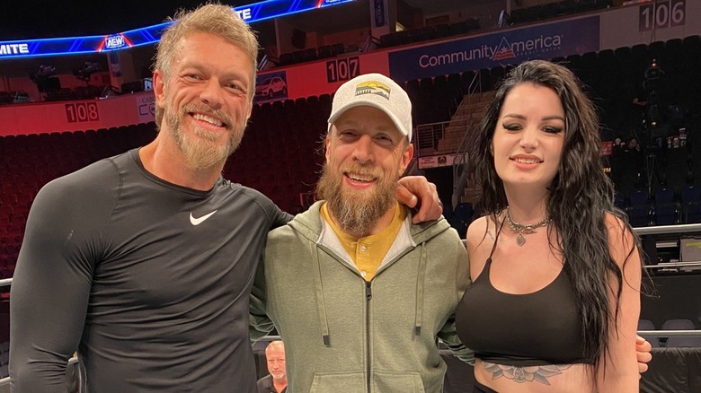 Saraya, Adam Copeland, And Bryan Danielson Pose Together