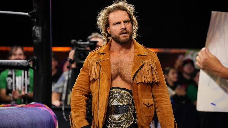 Hangman Adam Page ringside