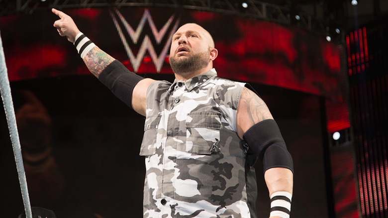 Bubba Ray Dudley points up.