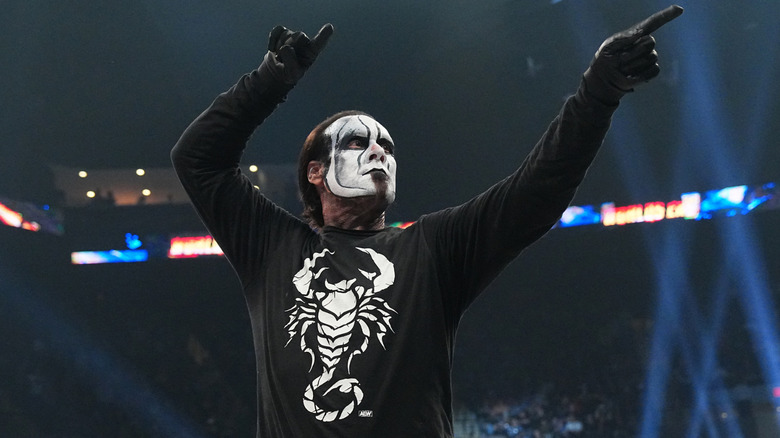 Sting, reminding everyone not to turn their back on the Wolfpac