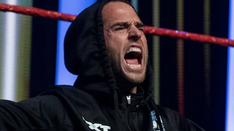 Roderick Strong entering the ring
