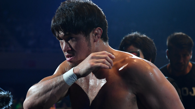 Shibata looking angry