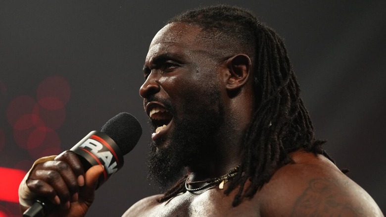 Oba Femi talking on WWE Raw