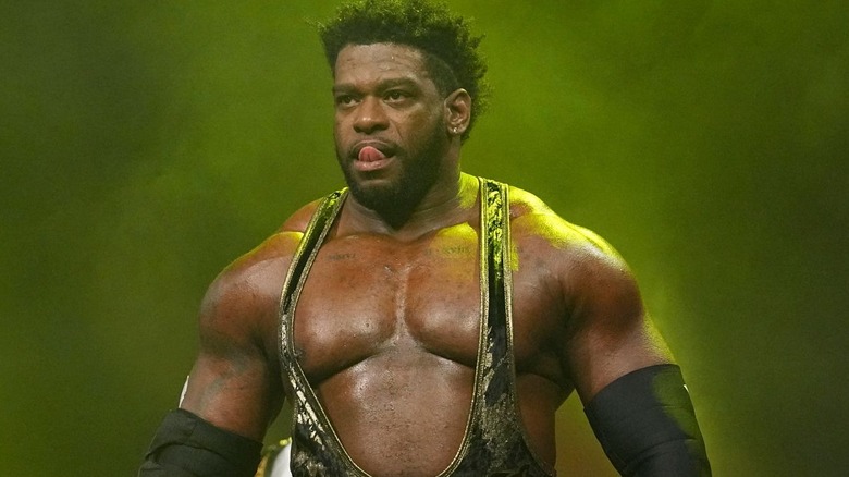 Powerhouse Hobbs wearing a singlet